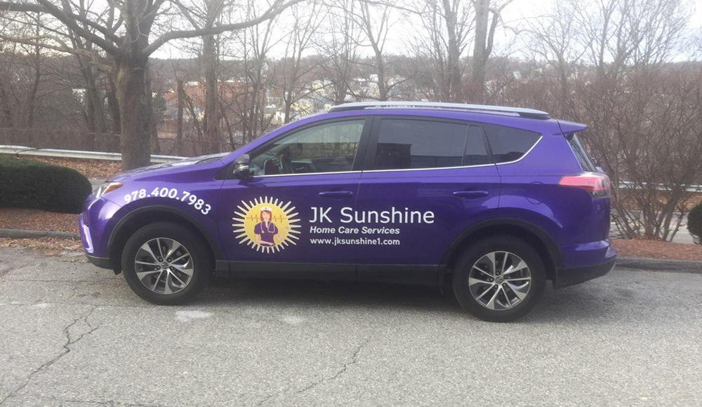 JK Sunshine Home Care Services vehicle